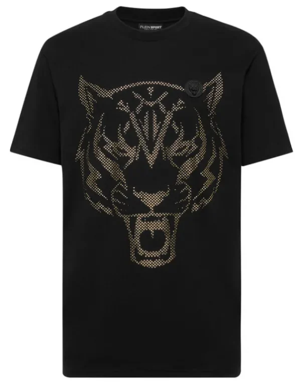 Fashion Cotton T-shirt Round Neck SS  Lamina Tiger Herren T-shirt