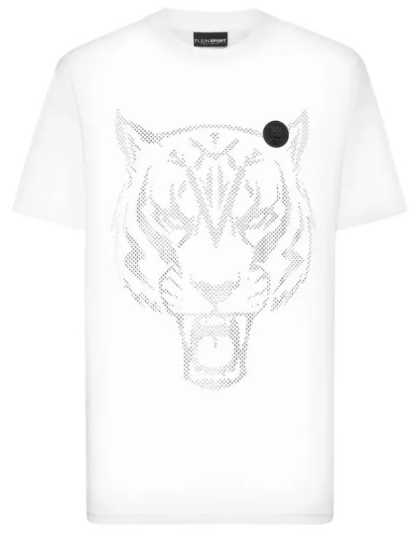 Discount Cotton T-shirt Round Neck SS  Lamina Tiger Herren T-shirt