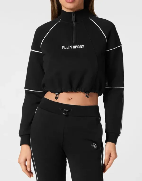 Hot Cropped Hoodie Sweatshirt Damen Sportbekleidung