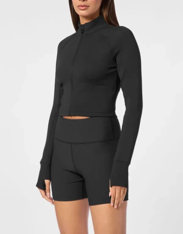 Best Cropped Jogging Full Zip Damen Sportbekleidung