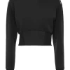 Fashion Cropped Sweatshirt LS Damen Sportbekleidung