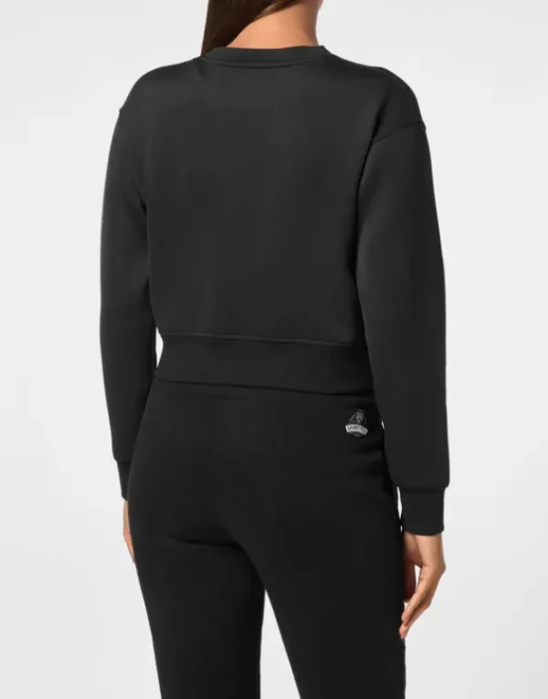 Sale Cropped Sweatshirt LS Damen Sportbekleidung