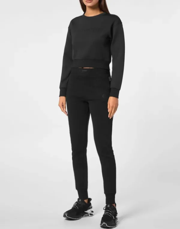 Sale Cropped Sweatshirt LS Damen Sportbekleidung