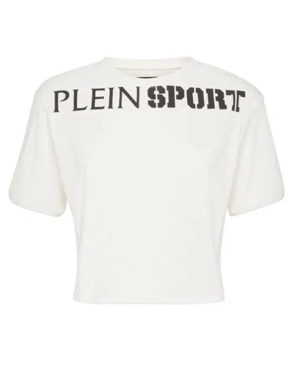 New Cropped T-shirt Round Neck SS Damen T-shirts & Poloshirts