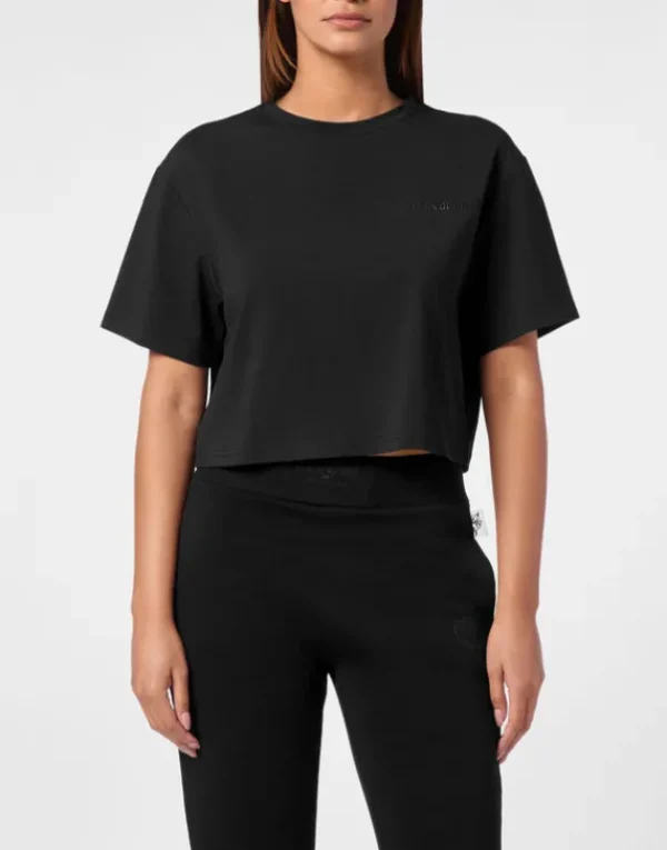 Best Cropped T-shirt Round Neck SS Damen T-shirts & Poloshirts