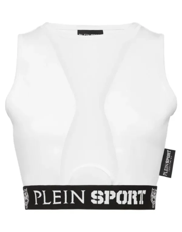 New Jogging Cropped Top Basic Damen Sportbekleidung