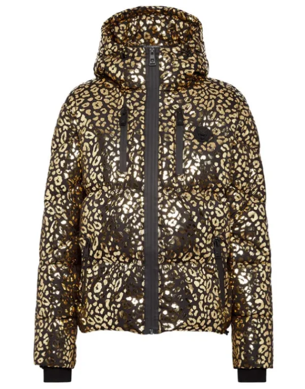 Online Nylon Puffer Jacket Leopard Damen Jacken