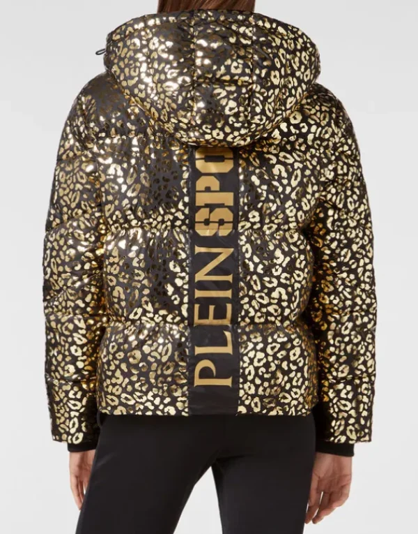 Online Nylon Puffer Jacket Leopard Damen Jacken