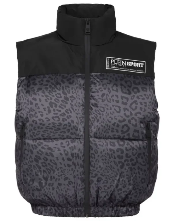 Fashion Padded Vest Leopard Damen Damen | Jacken