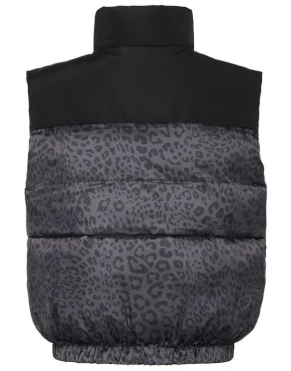 Fashion Padded Vest Leopard Damen Damen | Jacken