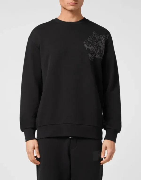 Online Roundneck Sweatshirt Tiger Herren Sportbekleidung