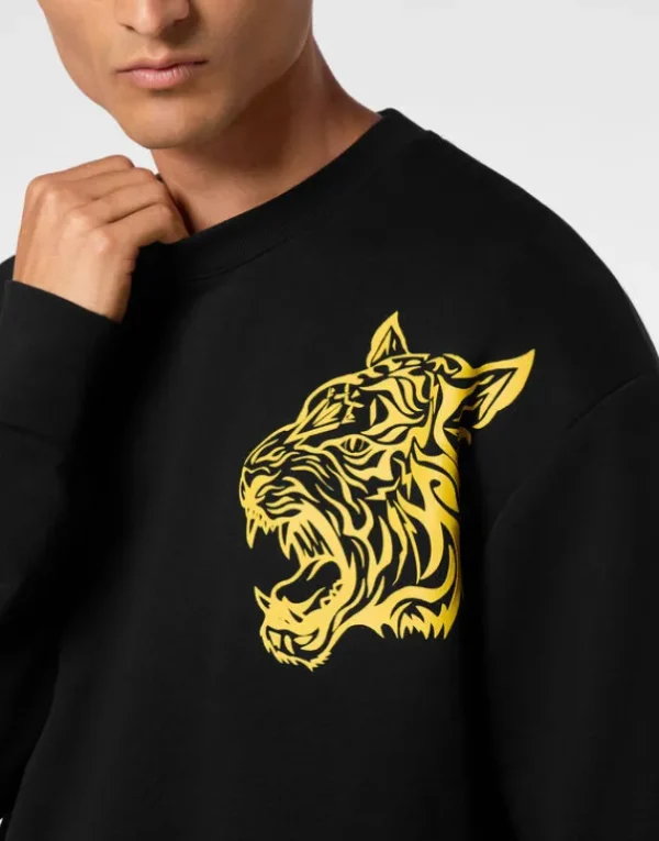 Best Roundneck Sweatshirt Tiger Herren Sportbekleidung