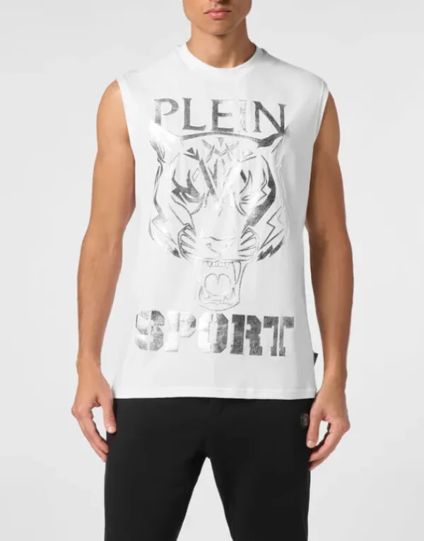 Online Sleeveless T-shirt Round Neck SS Tiger Herren T-shirt