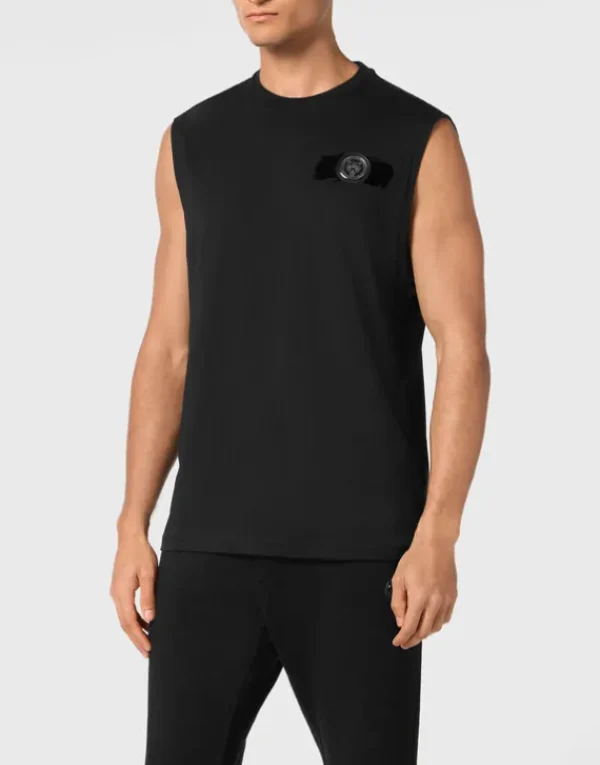 Outlet Sleeveless T-shirt Round Neck Herren T-shirt