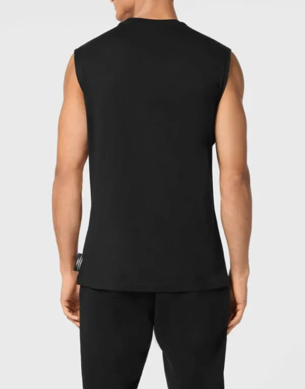 Outlet Sleeveless T-shirt Round Neck Herren T-shirt