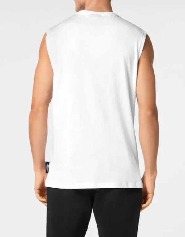 Fashion Sleeveless T-shirt Round Neck Herren T-shirt