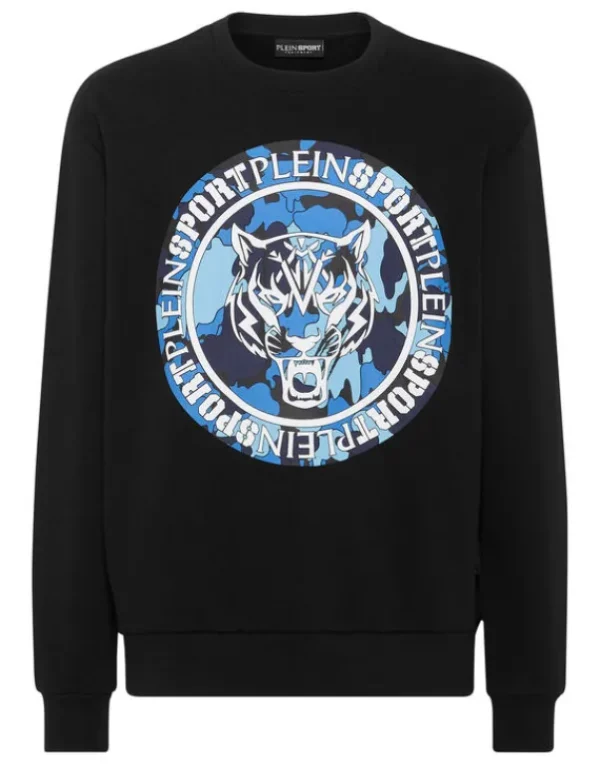 Outlet Sweatshirt LS Carbon Tiger Herren Sportbekleidung