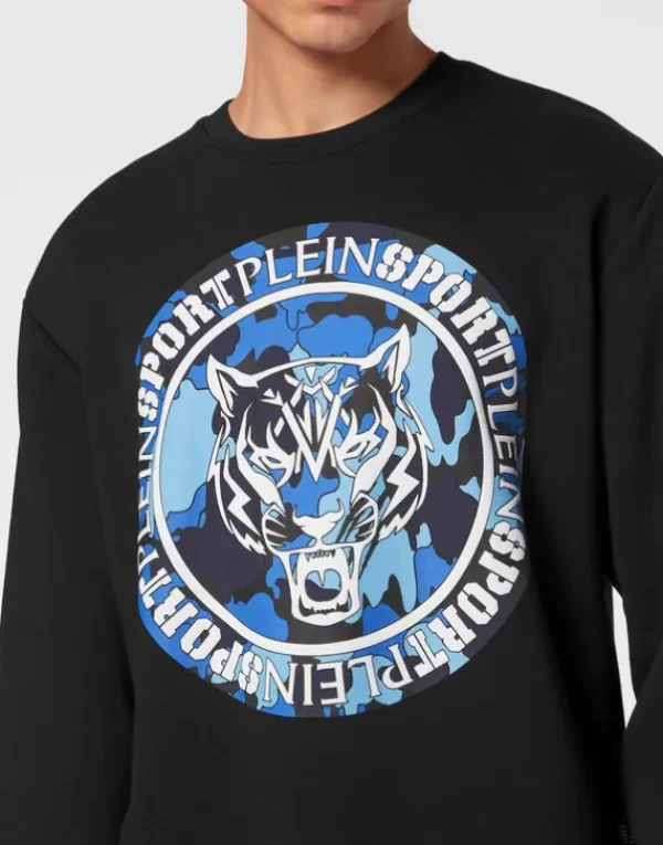 Outlet Sweatshirt LS Carbon Tiger Herren Sportbekleidung