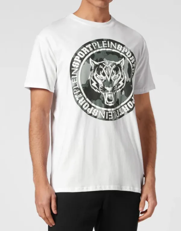 Sale T-shirt Round Neck Carbon Tiger Herren T-shirt